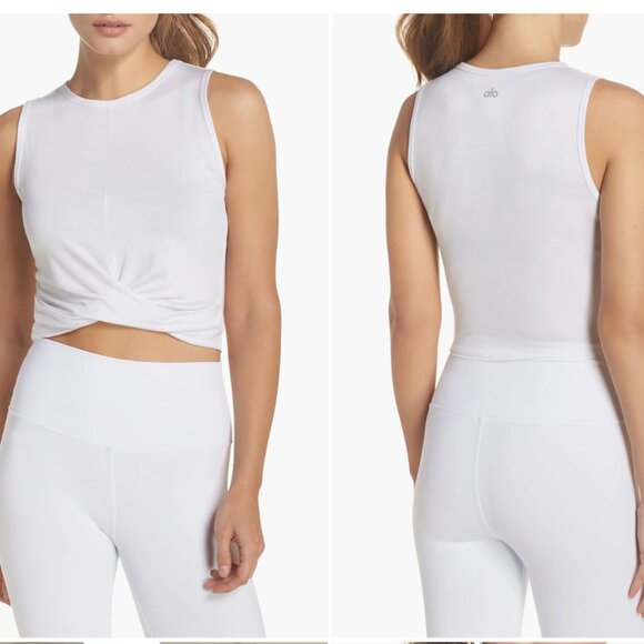 [Alo] Cover Twist Hem Tank - Picture 1 of 3